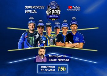Corrida virtual com pilotos Yamaha aquece volta do AMA Supercross 2020