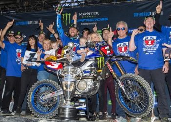 É campeã! Yamaha conquista título por antecipação no AMA SX com Eli Tomac