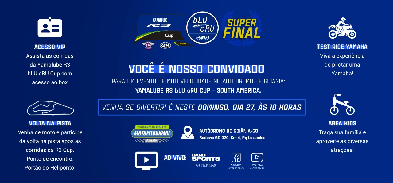 Vai começar! Temporada 2022 da Yamalube R3 bLU cRU Cup South America tem  início nesta semana - Yamaha Racing Brasil