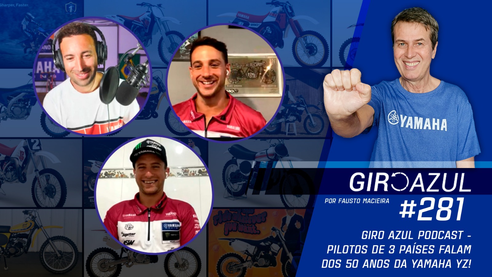 Giro Azul Podcast – 50 anos da Yamaha YZ e Brasileiro de Motocross 2023 – Giro Azul 281