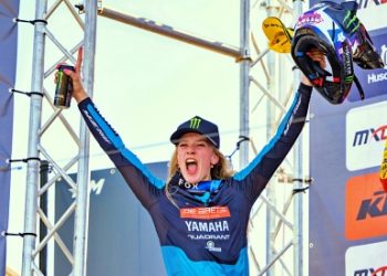 Lotte van Drunen, da Yamaha, domina etapa da Sardenha e assume a liderança do Mundial Feminino de Motocross