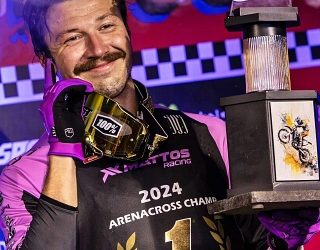 Ryan Breece, da equipe 595 bLU cRU Racing, é o campeão do Arena Cross 2024