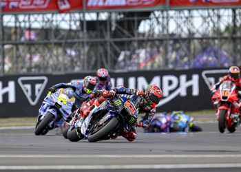 Quartararo enfrenta dificuldades no GP do Reino Unido de MotoGP