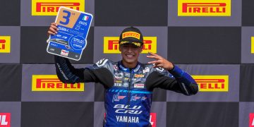 Brasil no pódio na Corrida 1 do Mundial Yamaha R3 BLU CRU em Misano