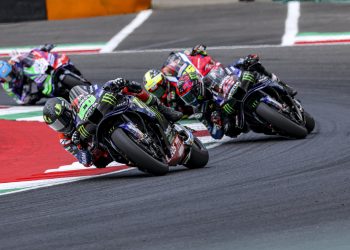 Pilotos da Yamaha mostram determinação na competitiva etapa da MotoGP em Mugello