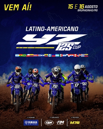 Brasil recebe o Campeonato Latino-americano de Motocross YZ125 BLU CRU 2025