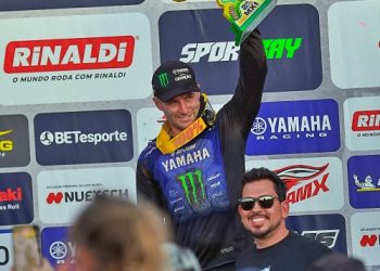 Fábio Santos, da Yamaha, encosta na liderança do Brasileiro de Motocross após rodada em Brumadinho