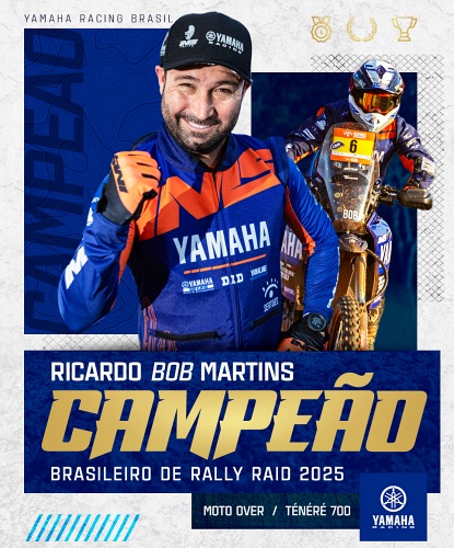 Com a Yamaha Ténéré 700, Ricardo “Bob” Martins é Campeão Brasileiro de Rally