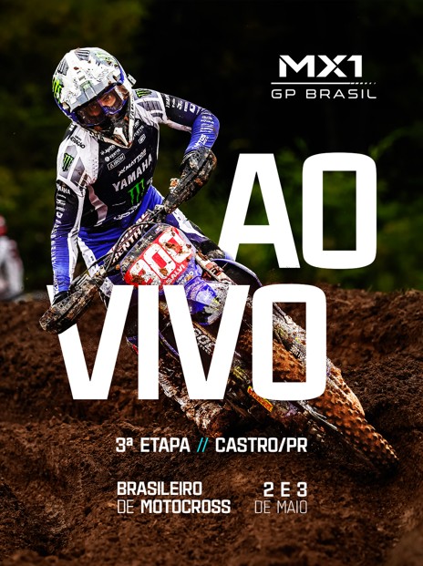 Yamaha Racing Brasil chega embalada por bons resultados para a 3ª etapa do Brasileiro de Motocross em Castro, no Paraná