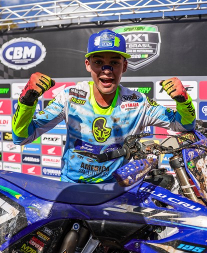 Heverton Silveira vence a segunda etapa da IMS YZ125 BLU CRU Cup em Ponta Grossa